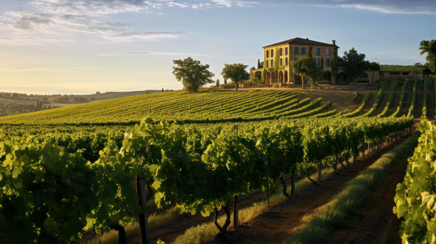 château d'un domaine viticole dans la région Bordelaise